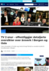 TV 2 snur - offentliggjør detaljerte oversikter over årsverk i Bergen og Oslo
