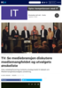 TV: Se mediebransjen diskutere mediemangfoldet og utvalgets ønskeliste