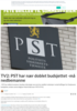 TV2: PST har nær doblet budsjettet -må nedbemanne