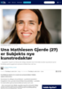 Una Mathiesen Gjerde (27) er Subjekts nye kunstredaktør