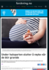 Under halvparten slutter å røyke når de blir gravide