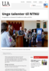 Unge talenter til NTNU