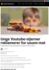 Unge Youtube-stjerner reklamerer for usunn mat