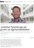 -Utsetter fysioterapi på grunn av egenandelstaket