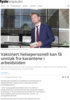 Vaksinert helsepersonell kan få unntak fra karantene i arbeidstiden