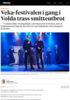 Veka-festivalen i gang i Volda trass smitteutbrot