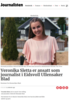 Veronika Sletta er ansatt som journalist i Eidsvoll Ullensaker Blad