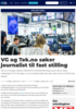 VG og Tek.no søker journalist til fast stilling