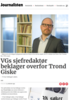 VGs sjefredaktør beklager overfor Trond Giske