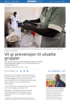 Vil gi prevensjon til utsatte grupper
