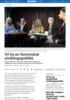 Vil ha en feministisk utviklingspolitikk
