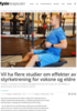 Vil ha flere studier om effekter av styrketrening for voksne og eldre