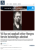 Vil ha vei oppkalt etter Norges første kvinnelige advokat