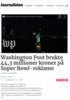 Washington Post brukte 44,3 millioner kroner på Super Bowl-reklame