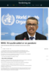 WHO: Virusutbruddet er en pandemi
