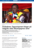 Zimbabwe: Opposisjonen klager på valgjuks etter Mnangagwas seier