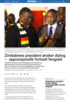 Zimbabwes president ønsker dialog - opposisjonelle fortsatt fengslet